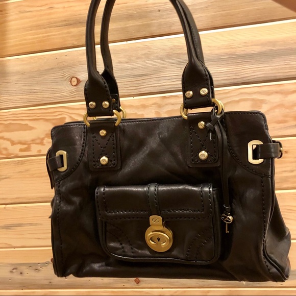 NWOT Francesco Biasia lock & key leather purse - Picture 2 of 8